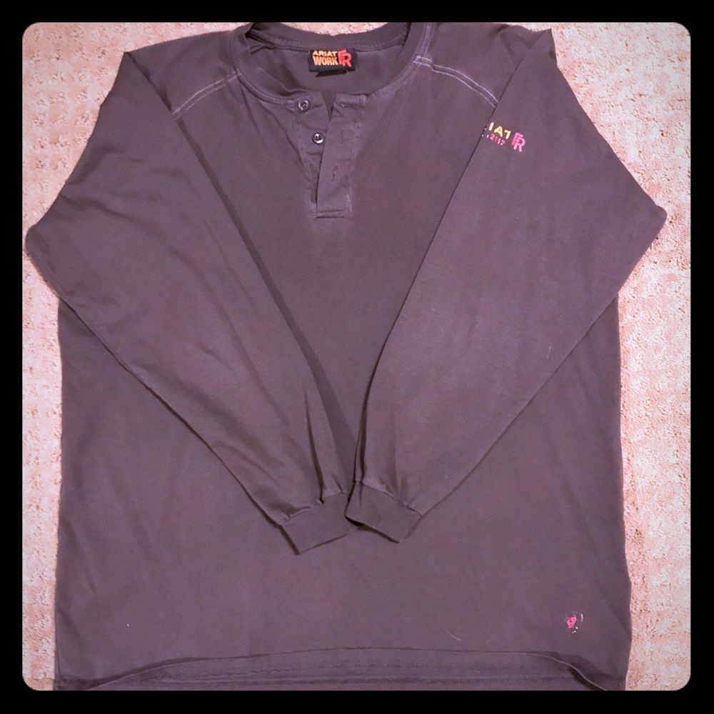 Men's Ariat Work FR Henley long sleeve shirt